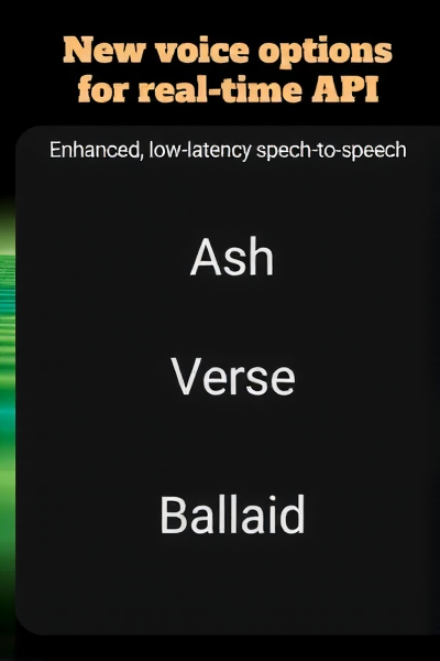 OpenAI实时API更新,五种新语音引领潮流!