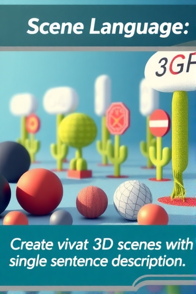 你能用一句话创建3D场景吗?